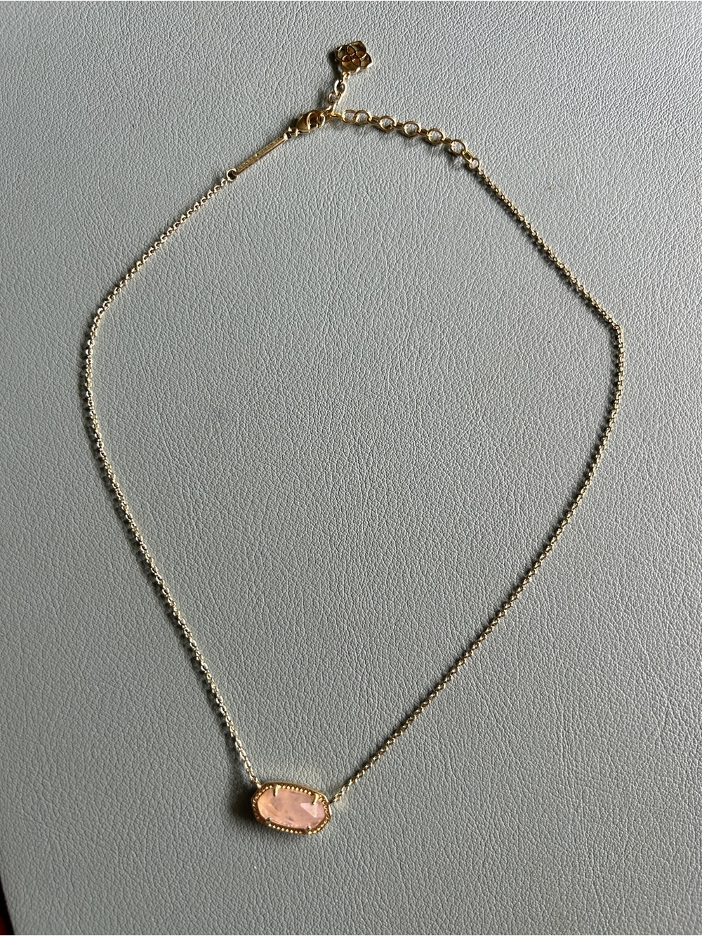 Kendra Scott - Elisa Gold Pendant Necklace in Rose Quartz